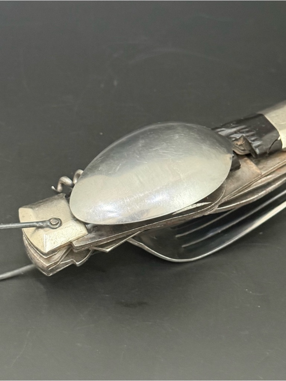 Vintage Japanese Multi-function Utensils Hobo Folding Knife Camping Tools JAPAN - Picture 6 of 16